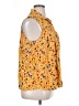 Caffé Marrakesh 100% Rayon Yellow Sleeveless Button-Down Shirt Size XL - photo 4
