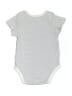 Mori Stripes Gray Short Sleeve Onesie Size 3-6 mo - photo 2