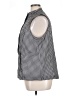 T by Talbots 100% Polyester Houndstooth Black Vest Size 1X - photo 5
