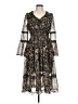 Miss Me 100% Polyester Paisley Black Casual Dress Size M - photo 1