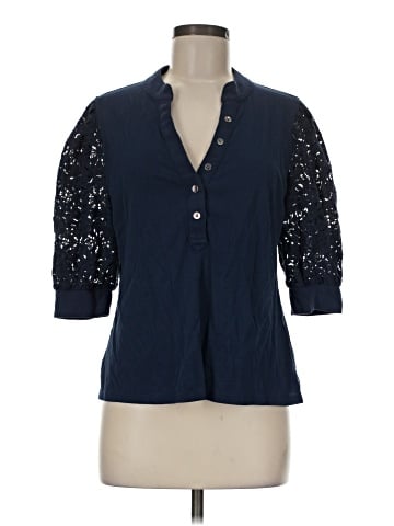 Veronica Beard 3/4 Sleeve Button-Down Shirt (view 1)