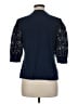 Veronica Beard Blue 3/4 Sleeve Button-Down Shirt Size M - photo 2