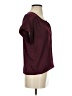 BCBGMAXAZRIA 100% Polyester Burgundy Short Sleeve Top Size XS - photo 4