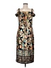 Beige by ECI Paisley Brown Cocktail Dress Size 8 - photo 1