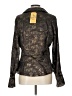 Allison Taylor 100% Polyester Metallic Black Long Sleeve Blouse Size L - photo 2