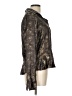 Allison Taylor 100% Polyester Metallic Black Long Sleeve Blouse Size L - photo 4