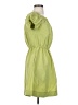LDT 100% Polyester Solid Green Casual Dress Size 2 - photo 4