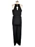 Naked Zebra 100% Polyester Solid Black Jumpsuit Size L - photo 2