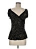 BCBGMAXAZRIA Black Short Sleeve Top Size M - photo 1