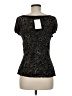 BCBGMAXAZRIA Black Short Sleeve Top Size M - photo 2