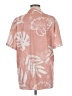 Shein Tropical Pink Short Sleeve Button-Down Shirt Size M - photo 2