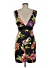 Twenty One 100% Polyester Floral Black Cocktail Dress Size M - photo 2