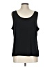 Susan Graver Black Sleeveless T-Shirt Size L - photo 1