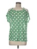 Ann Taylor Green Short Sleeve Blouse Size M - photo 1