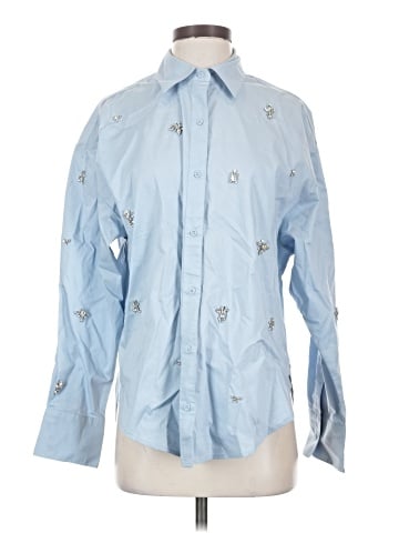 Express Long Sleeve Button-Down Shirt (view 1)