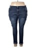 Shein Solid Blue Jeans Size 24 - photo 1