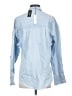 Express Stars Blue Long Sleeve Button-Down Shirt Size S - photo 2