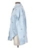Express Stars Blue Long Sleeve Button-Down Shirt Size S - photo 5