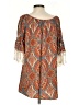 Umgee Paisley Orange Brown 3/4 Sleeve Blouse Size S - photo 2