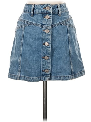 Topshop Denim Skirt (view 1)