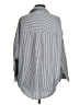 French Connection Stripes Silver Long Sleeve Blouse Size XS - photo 2