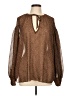 Vince. Brown Long Sleeve Blouse Size L - photo 1