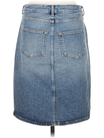 Pilcro and the Letterpress Denim Skirt (view 2)