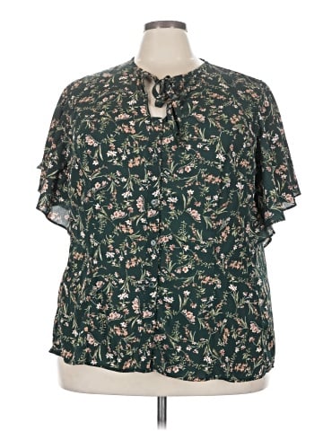 Unique Vintage Short Sleeve Blouse (view 1)
