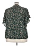 Unique Vintage 100% Polyester Green Short Sleeve Blouse Size 5X - photo 2