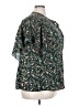 Unique Vintage 100% Polyester Green Short Sleeve Blouse Size 5X - photo 4