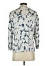 Vince. 100% Polyester Floral Blue 3/4 Sleeve Blouse Size S - photo 2