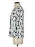 Vince. 100% Polyester Floral Blue 3/4 Sleeve Blouse Size S - photo 5