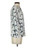 Vince. 100% Polyester Floral Blue 3/4 Sleeve Blouse Size S - photo 4