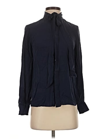 Polo by Ralph Lauren Long Sleeve Silk Top (view 1)
