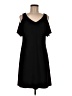 MSK Solid Black Casual Dress Size M - photo 1