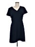 Ann Taylor LOFT Solid Blue Casual Dress Size 6 - photo 1