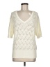Talbots Chevron-herringbone Ivory Pullover Sweater Size M - photo 1