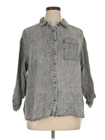 Jane and Delancey 3/4 Sleeve Button-Down Shirt (view 1)