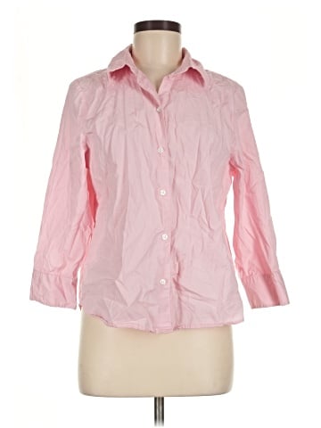 H&M 3/4 Sleeve Button-Down Shirt (view 1)