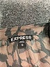 Express 100% Polyester Animal Print Gray Short Sleeve Blouse Size M - photo 7