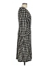 Evan Picone Houndstooth Black Cocktail Dress Size 10 - photo 4