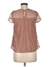 Monteau Brown Short Sleeve Blouse Size M - photo 2