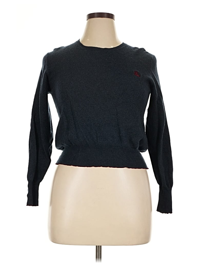 Click to view more detailed imagery on our partner's website Pre-owned Burberry Wool Pullover Sweater In Blue
