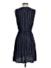 Old Navy 100% Rayon Stripes Blue Casual Dress Size S - photo 2