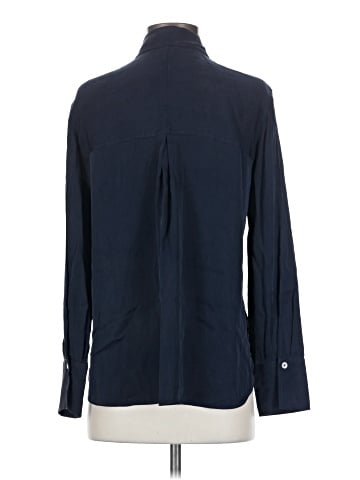 Vince. Long Sleeve Silk Top (view 2)