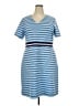 Draper James Stripes Blue Casual Dress Size 2X - photo 1