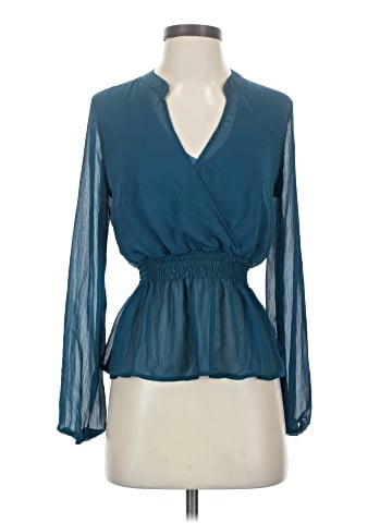 Papaya Long Sleeve Blouse (view 1)