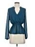 Papaya Teal Long Sleeve Blouse Size S - photo 1