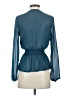 Papaya Teal Long Sleeve Blouse Size S - photo 2