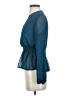 Papaya Teal Long Sleeve Blouse Size S - photo 5